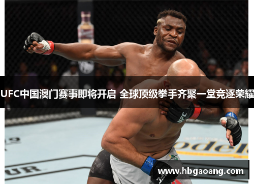 UFC中国澳门赛事即将开启 全球顶级拳手齐聚一堂竞逐荣耀